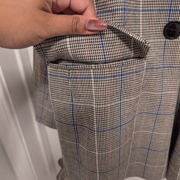 Madewell Caldwell Double-Breasted Blazer in Palmyra Plaid - Picture 2 of 7